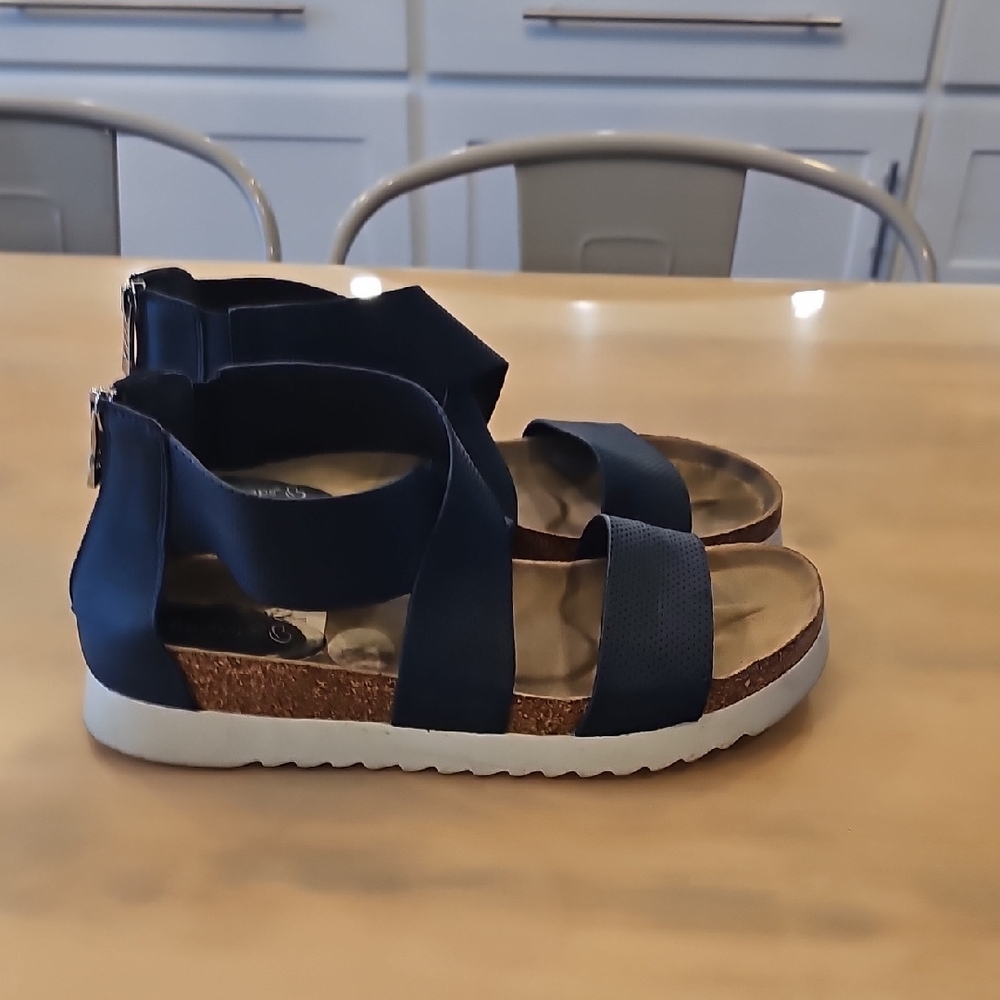BareTraps Women's Navy Sandals 11